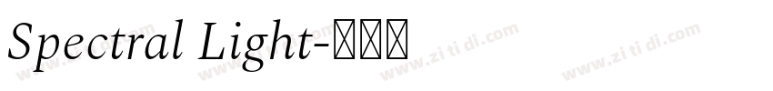 Spectral Light字体转换 Spectral Light字体转换